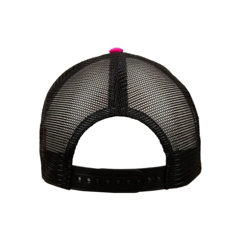 Barbie Colorful Adjustable Trucker Hat w/Black Mesh & Embroidered Pink Letters
